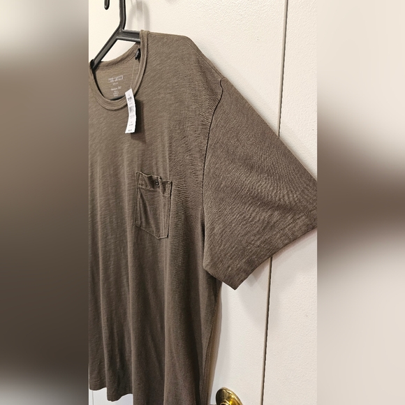 TODD SNYDER Slub Pocket Crew Neck Tee T-Shirt Olive Green Made in USA Sz XL $68 - Picture 3 of 10